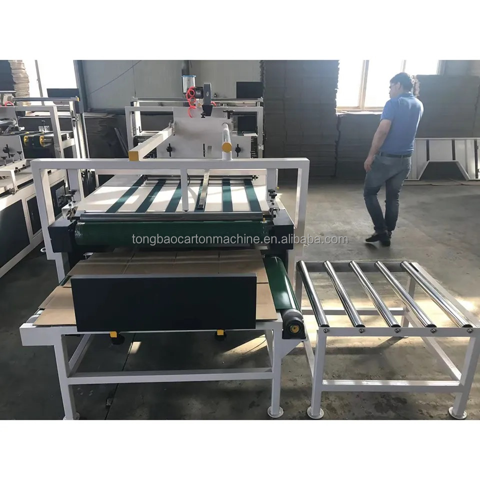 60 m/min Speed Mini Box Folder Gluing Machine for High Speed Corrugated Cardboard Making