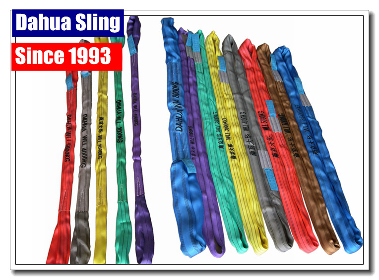 High Tensile Black Lifting Straps , Nylon Round Sling Endless Type 26,400 WLL