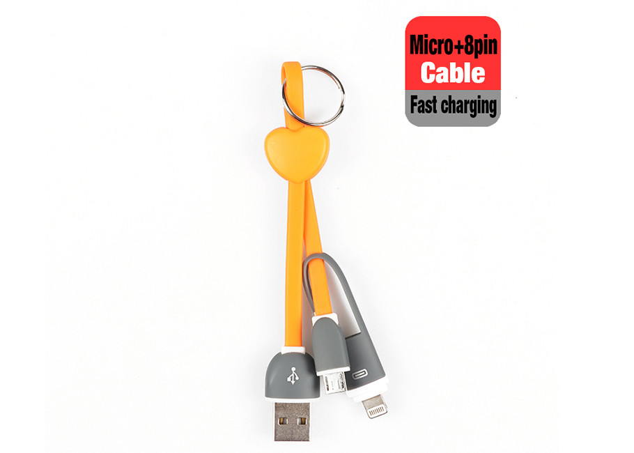 Core TPE 2 In 1 USB Extension Cord , IPhone Samsung Huawei Xiao Mi USB Extension Power Cable