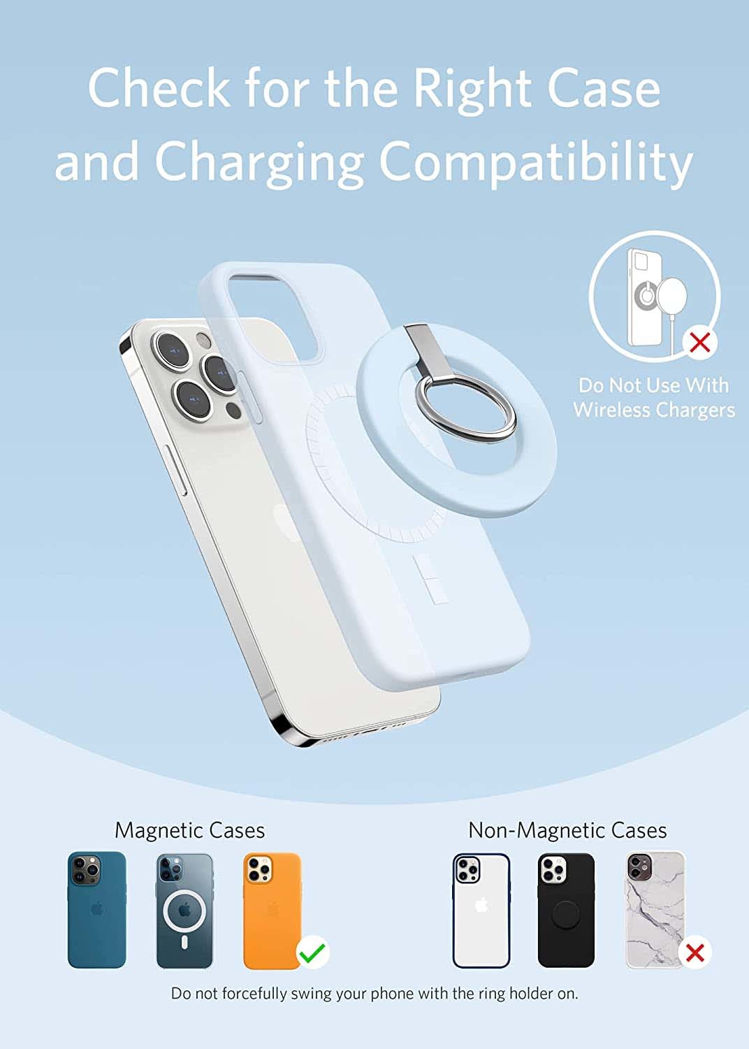 RoHS Adjustable Magnetic Car Phone Mounts Mobile Ring Holder For IPhone