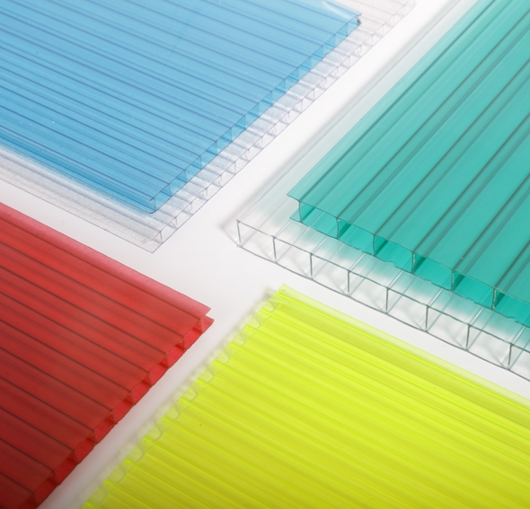PC Plastic Hollow Sheet For Bus Shelter Canopy Carport Roofing Sun Shade