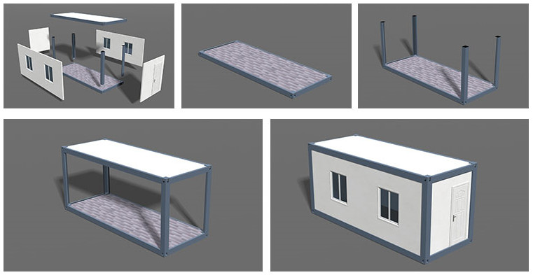 Two Story Container House Prefabricated Homes Hot Dip Galvanised Paint