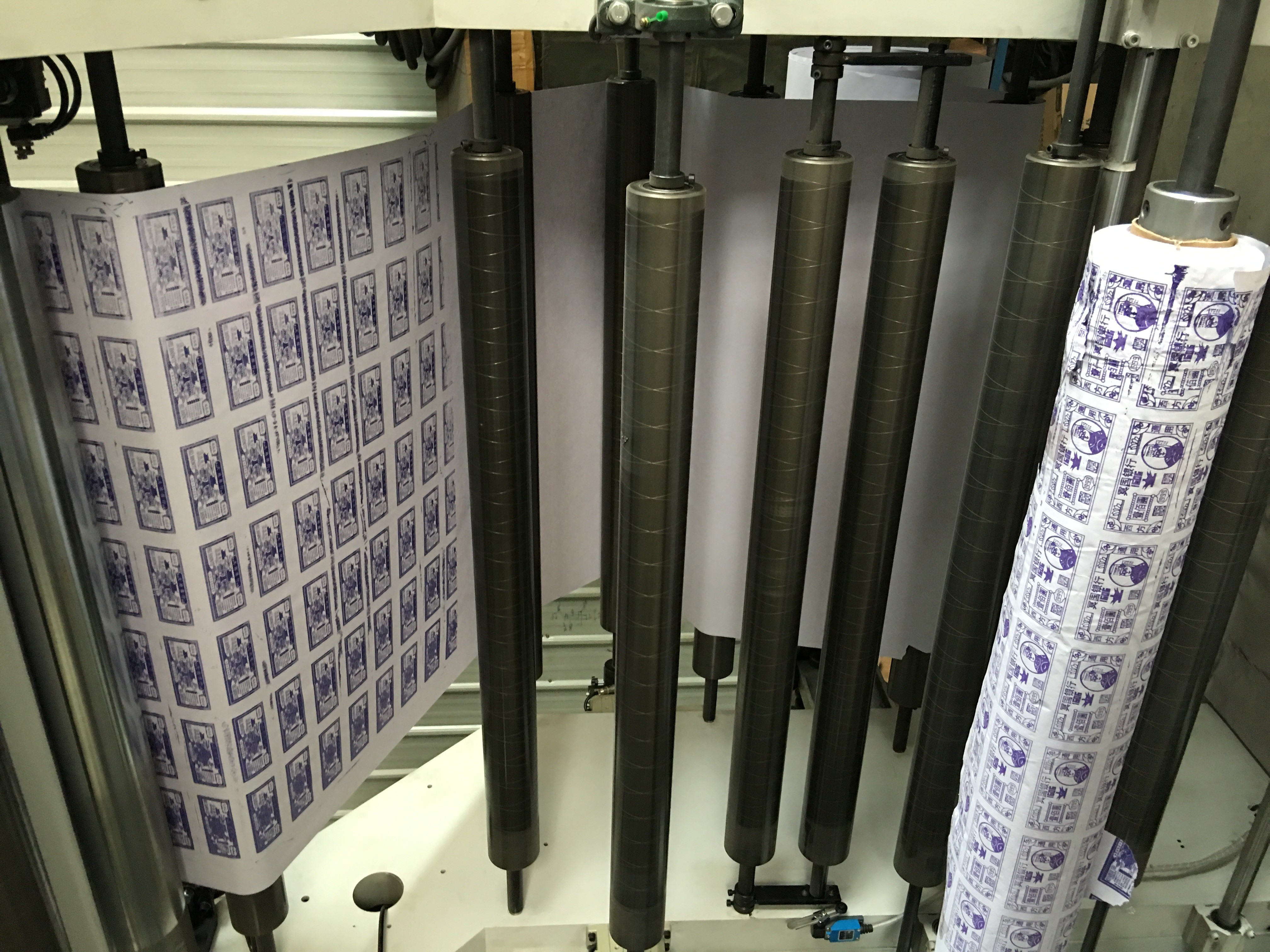 8 Color Plastic Flexo Printing Machine 6 Color Central Drum