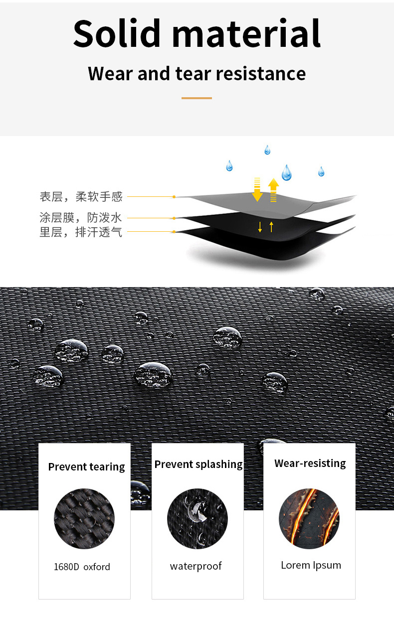 Computer Interlayer Oxford Waterproof Backpack Multifunctional 70l Travel Backpack