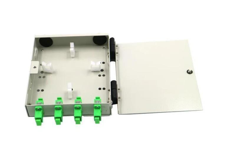 FTB Series Wall Mount Fiber Optic Terminal Box 4 Core FTTH With Apc Adapters