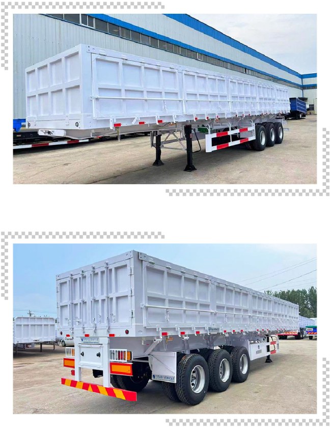 TITAN 3 Axle 12M 45 Cube Side Tipper Trailer for Sale New 34 Ton Side Tipper Trailers for Sale