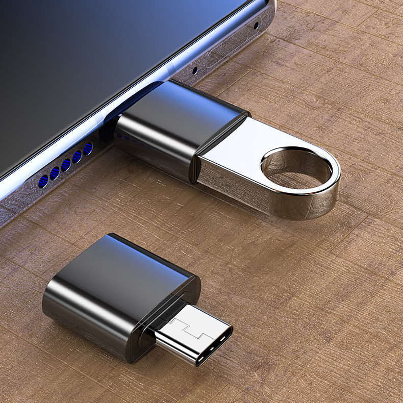 Aluminum Alloy Type C OTG Adapter / USB C to USB 3.0 Converter Plug In
