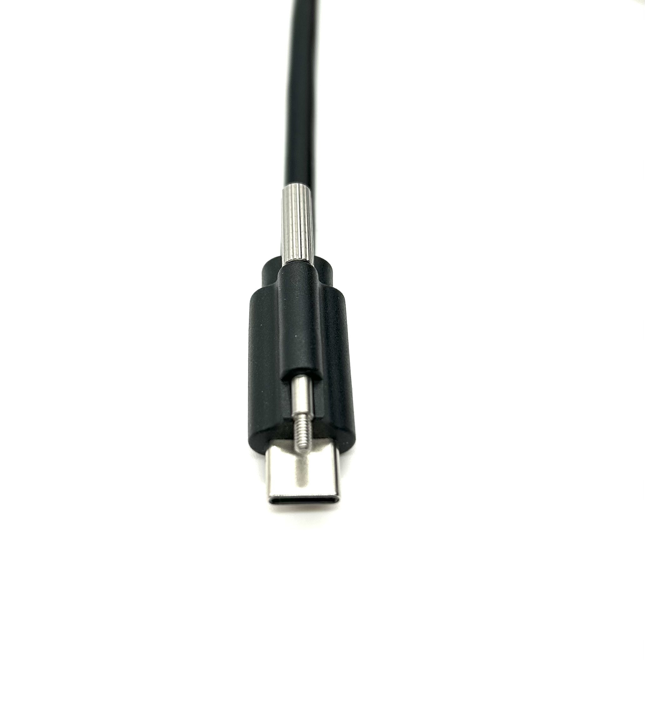 Customized Type C Cable With Fixing Screws USB Data Cable With Magnetic Ring