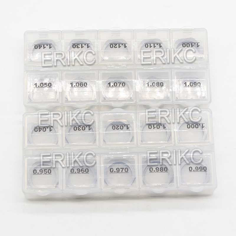 ERIKC Adjustment Shim of Fuel Injector B12 Calibration Shim Diesel Engine Adjustment Shims for Bosch