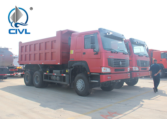 SINOTRUK Heavy Duty Dump Truck 371HP 6x4 Drive Wheel , Loading 35-40t