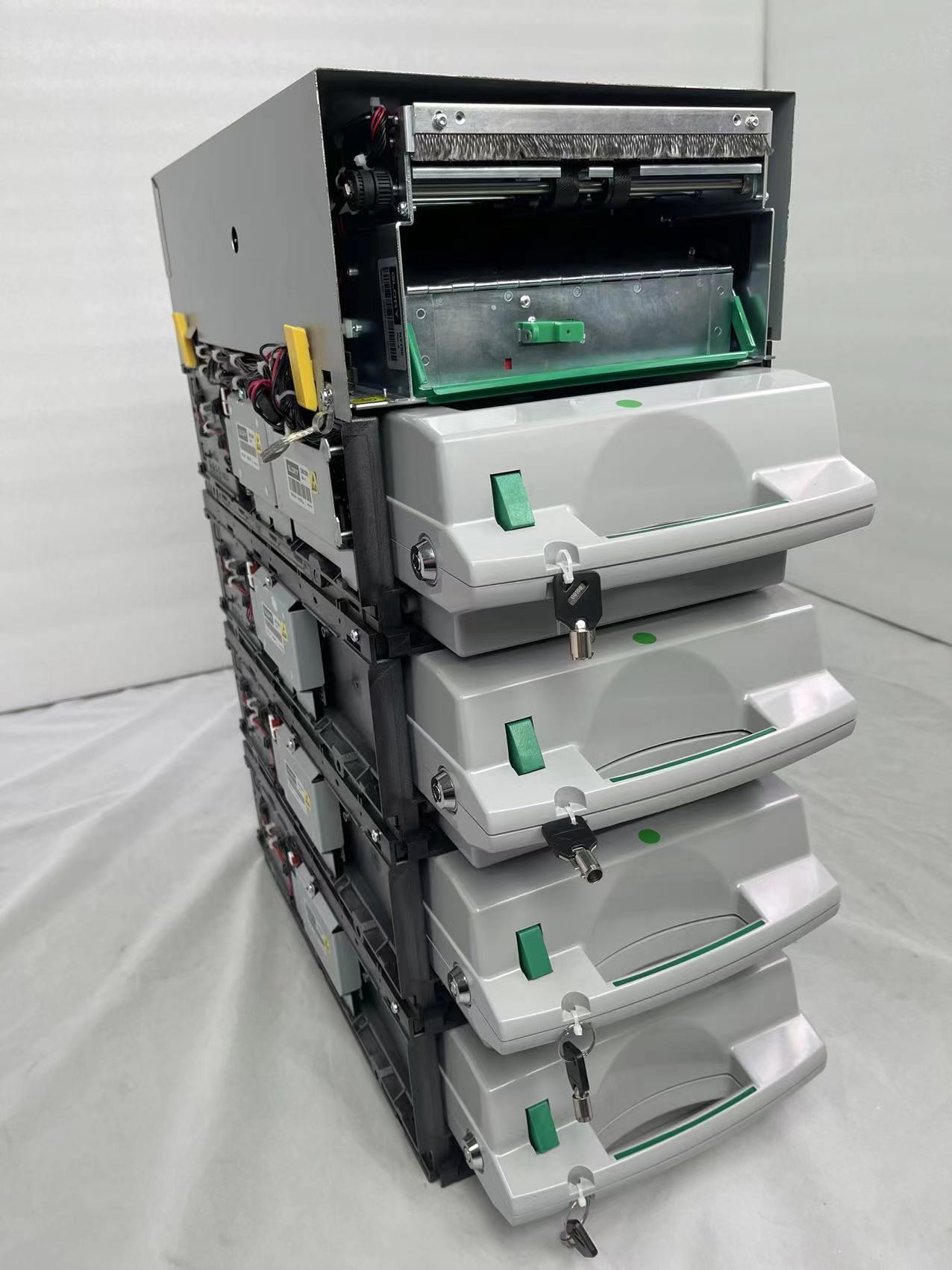 NMD50 NMD100 Cash Dispenser With 4 Cassettes ATM Spare Parts NMD 50 NMD100 Cash Dispenser Atm Parts