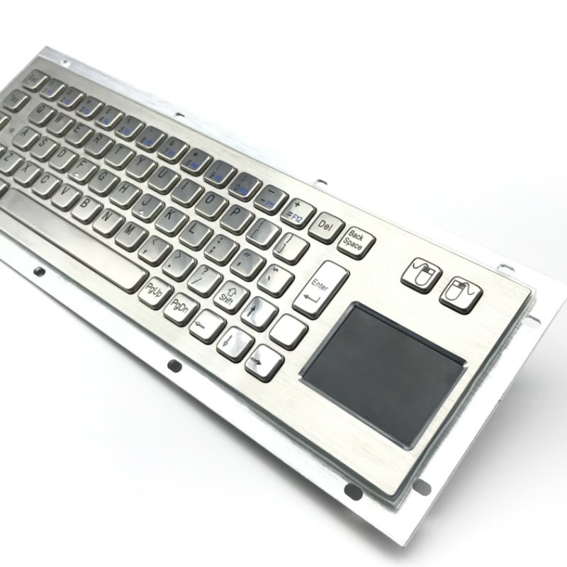 kiosk IP65 / IK07 SUS304 Industrial PC Keyboard waterproof dustproof anti-vandalism Explosionproof Keyboard Rear Panel Mounted -40℃