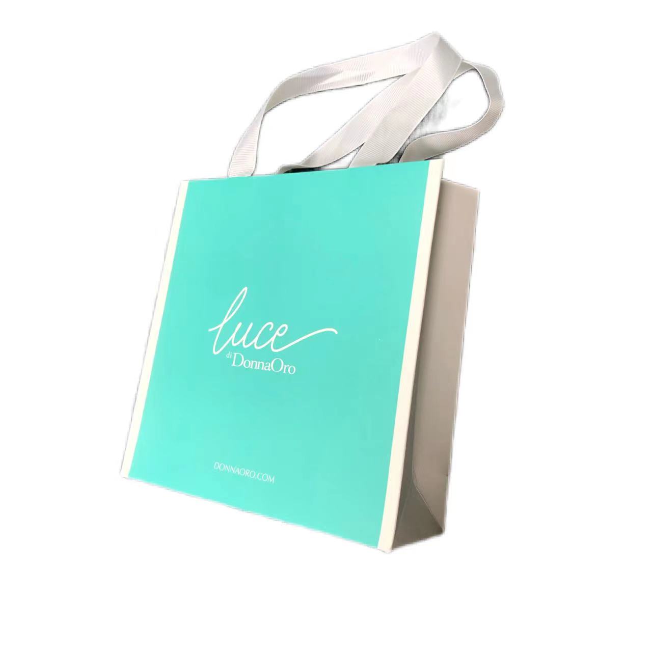 Custom Order Acceptable Luxury Logo Printed Shopping Bag for Beautiful Holiday Gift