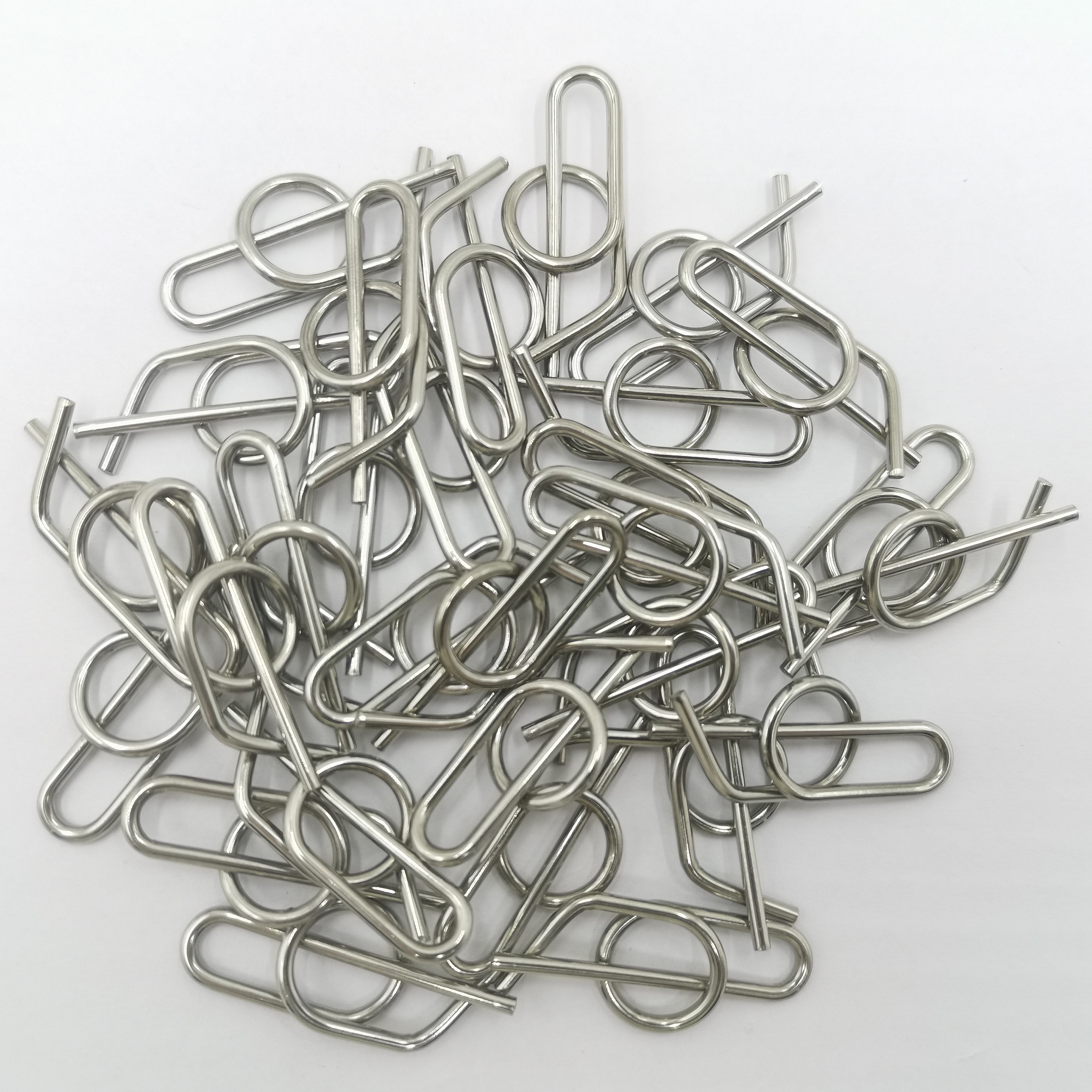 Standard OE NO. 3/8" Stainless Steel Rue Clip Jacobs Ladder Pin Quick Release Clevis Clip for All Weather Conditions 304SS