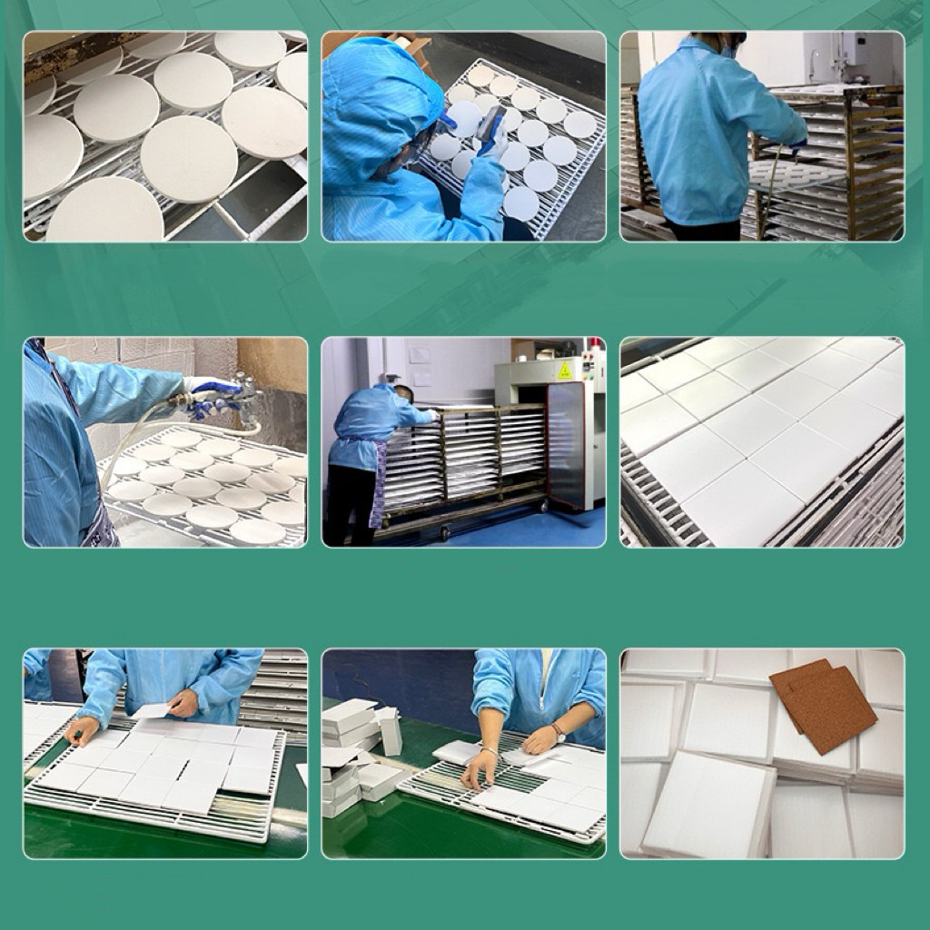 Blank Coated Round Shape Sublimation Ceramic Coaster For Sublimation Printing