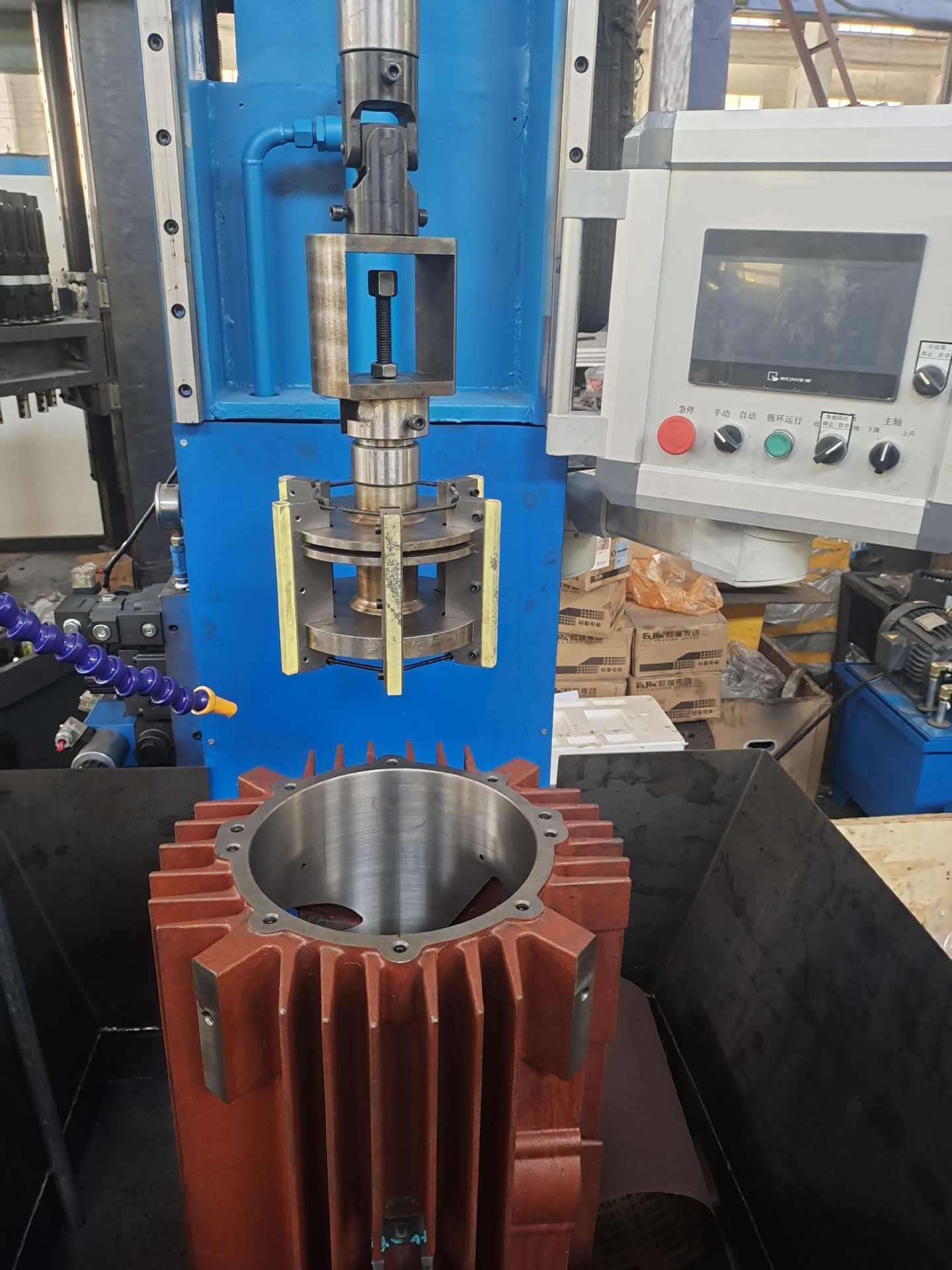Vertical Sand Bar Expansion Honing Machine HDLH4010H Large Diameter Travel Vertical Honing Machine