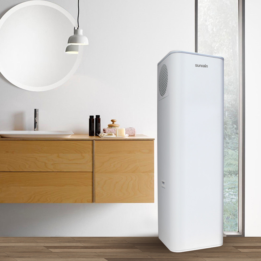 200L R134a All In One Sunrain Heat Pump Air Source Residential Heat Pump Boiler