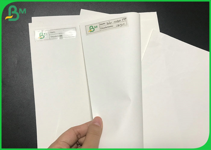 Eco 100% Recyclable Coating White Unbleached Water Resistant Sheets Stone Paper