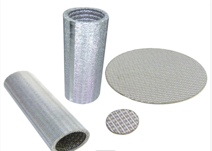 300 Micron 1mesh Sintered Metal Filter Elements Twill Weave
