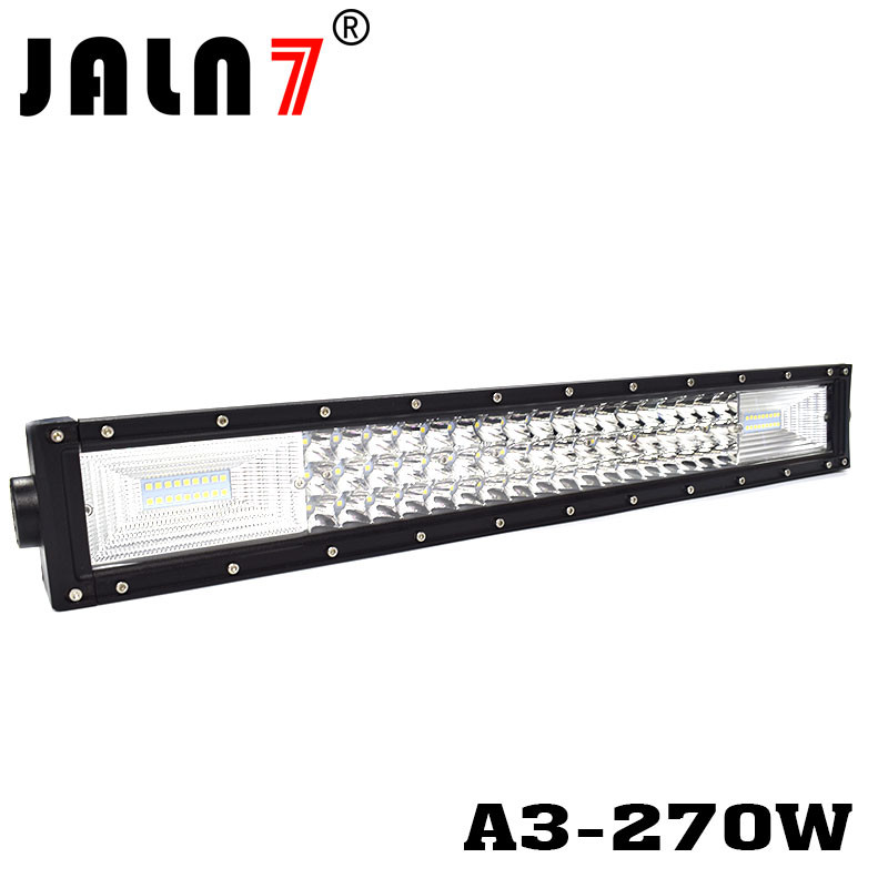 LED Light Bar JALN7 270W 3Rows Combo Beam LED Driving Lamp Super Bright Off Road Lights LED Work Light Boat Jeep