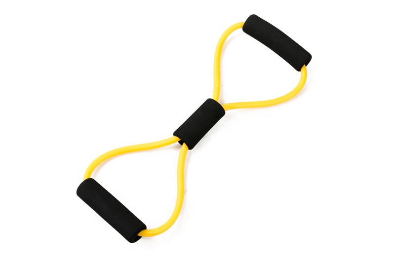 Amazon Hot selling Exercise 8 Shape Chest Expander Tube Resistance Elastic Band