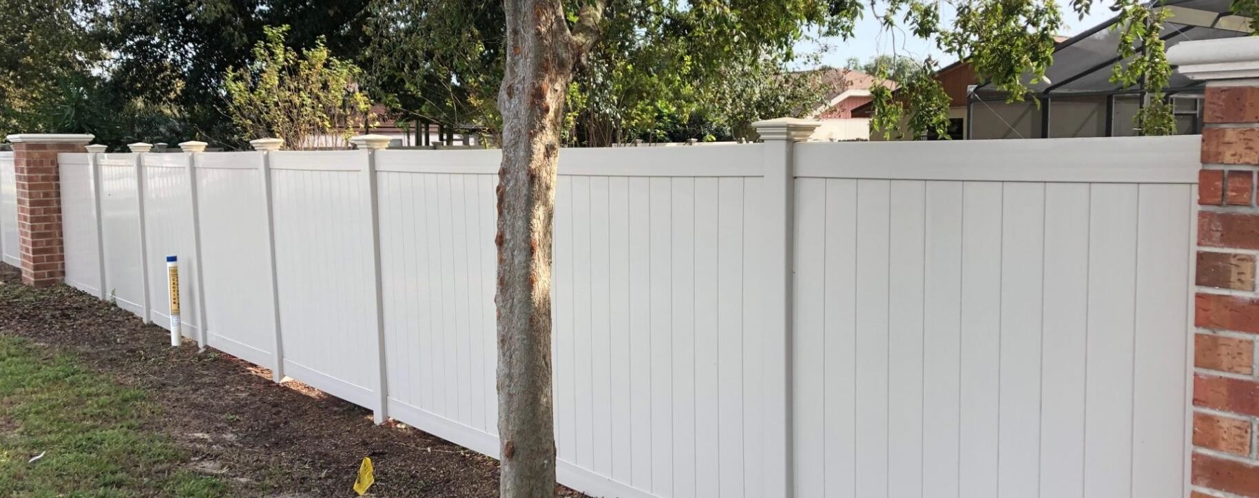 High Quality Material Outdoor White PVC Plastic Vinyl Privacy Fencing