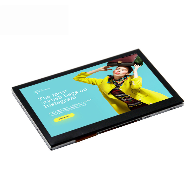 480x272 TFT LCD Display Screen, 4.3 Inch 40 PINS 420 CD/M2 24bit RGB Interface