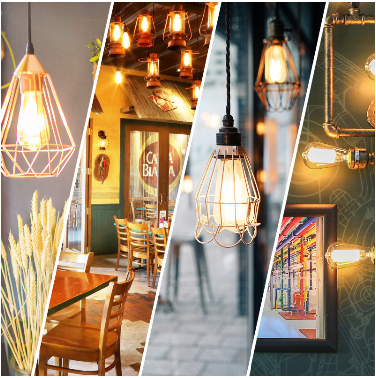 240V St64 Decorative Filament Bulbs 6W E26 Dimmable Edison Bulb