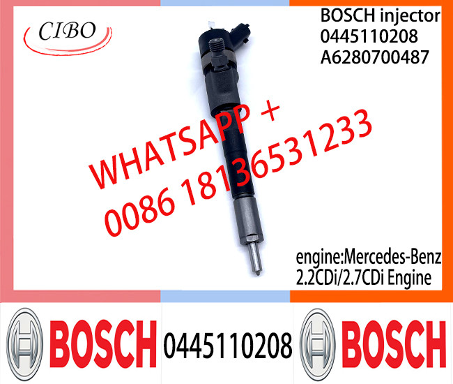 BOSCH Common fuel Injector A62897995870080 0445110207 0445110208 A6280700487 A6280700587 for Mercedes-Benz 4CDi