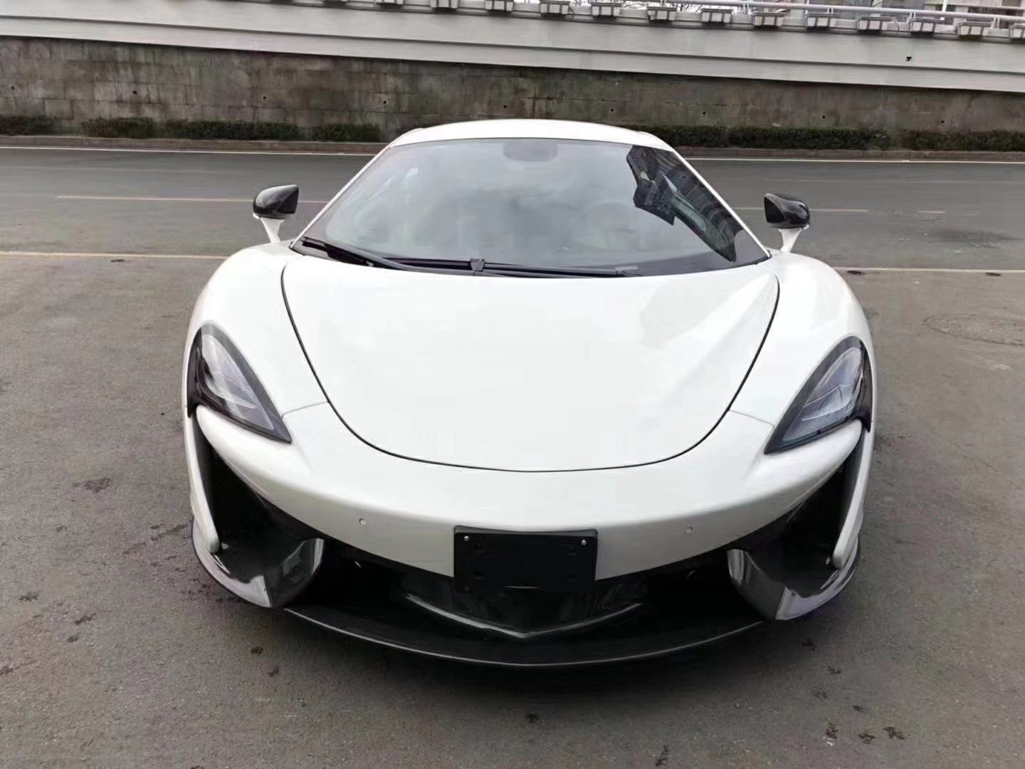 For McLaren 540c 570s 570gt Carbon Fiber Body Kit 540c 570s 570gt Upgraded NOVI Style Front Lip Diffuser Spoiler