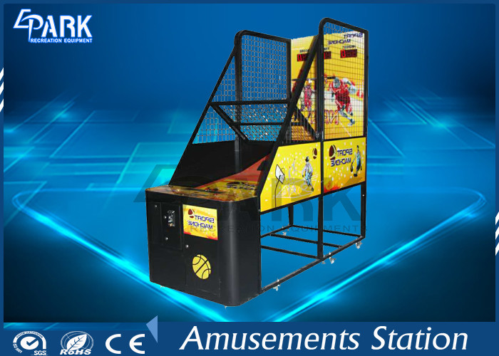 Attractive Design Arcade Basketball Game Machine Metal Cabinet With Flash Light