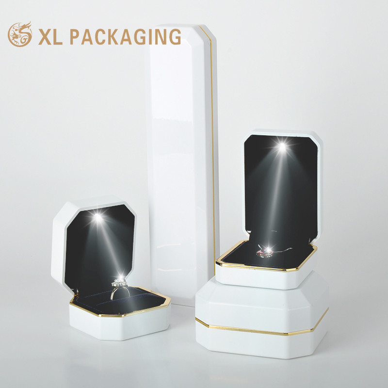 Jewellery Packing Jewelry Box Set Necklace Case Handmade Luxury LED Light Jewelry Pendant Box