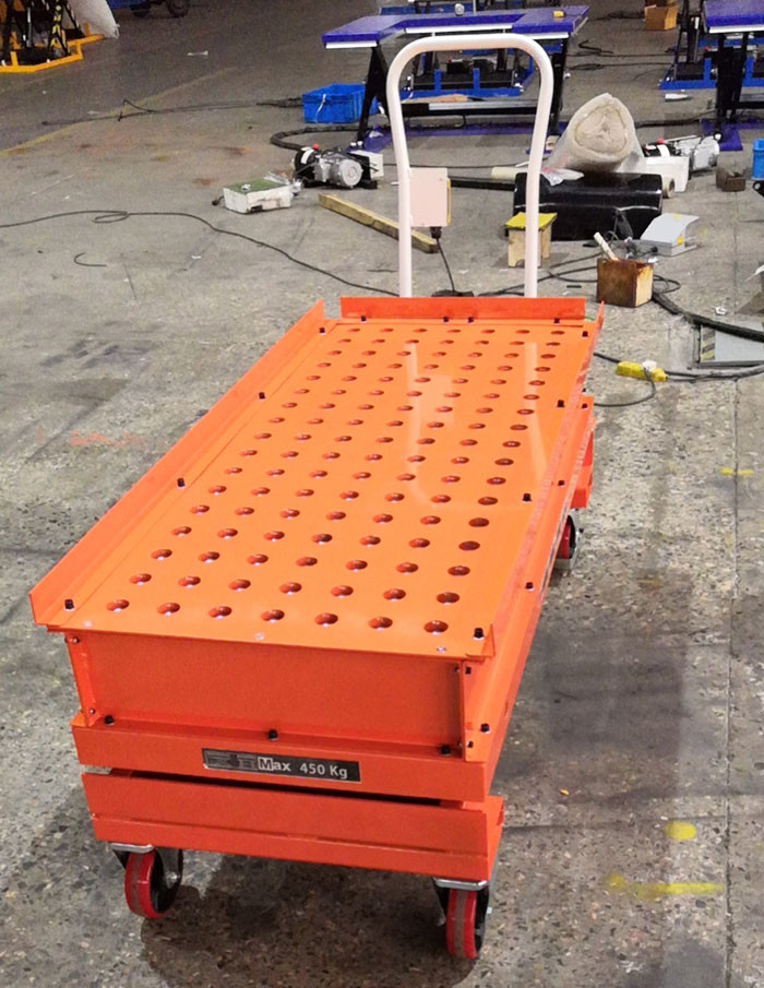 Ball Transfer 450kg Mobile Lift Tables Platform Truck
