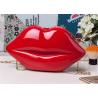 Buy cheap Trendy Stylish Adorable Makeup Acrylic Clutch Bag Lip Shaped As Cosmetic Bag from wholesalers