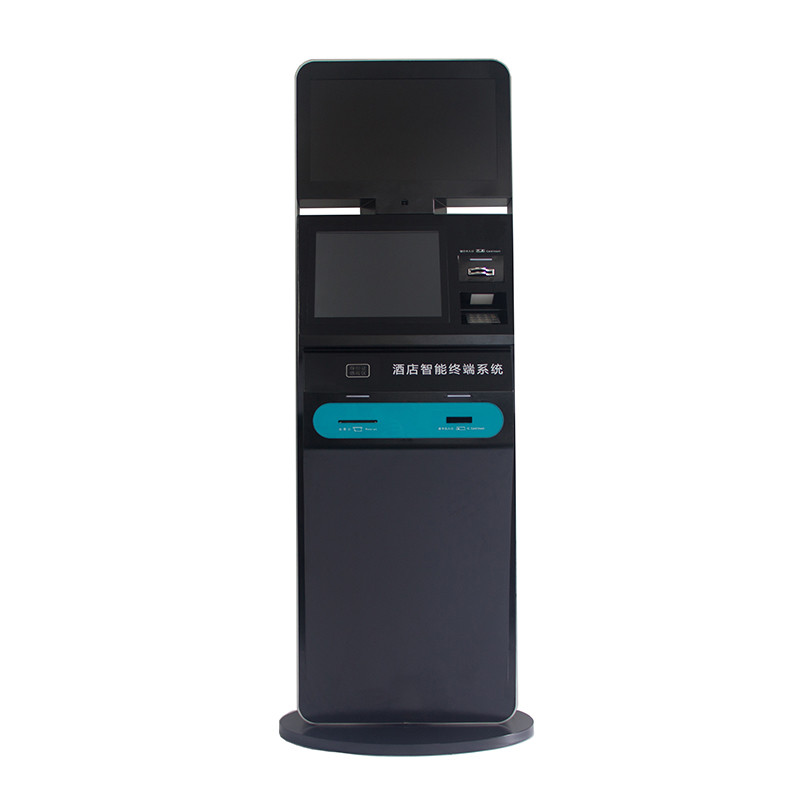 Passport Reader Smart Front Desk 1280 * 1024 Self Check Out Kiosk