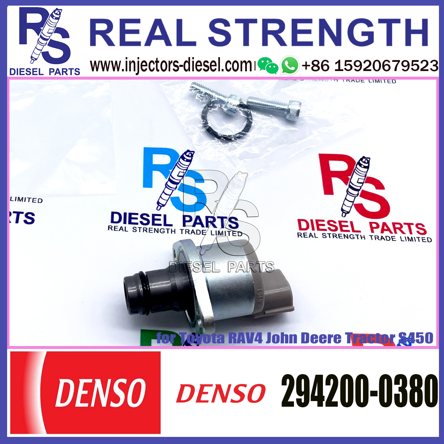 DENSO Suction Control Valve 294200-0380 Applicable to Toyota RAV4 Tractor S450
