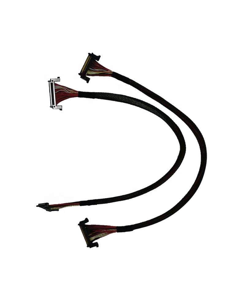 FI-RE51HL TO FI-RE51HL JAE Cable , LVDS Lcd Cable Assembly Multiple Colors