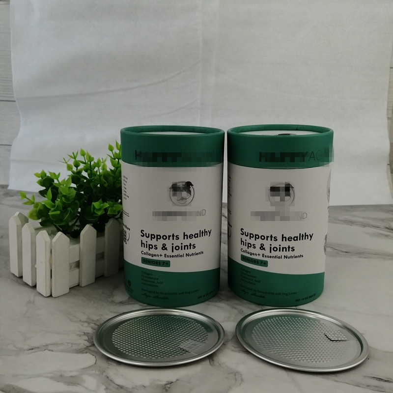 UV Logo Round Airtight Kraft Paper Tube Packaging For Food Powder