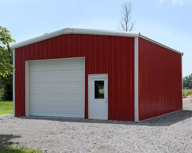 Portable Shelter Prefabricated Metal Car Canopy Garage with Solid H-shape Steel Beam