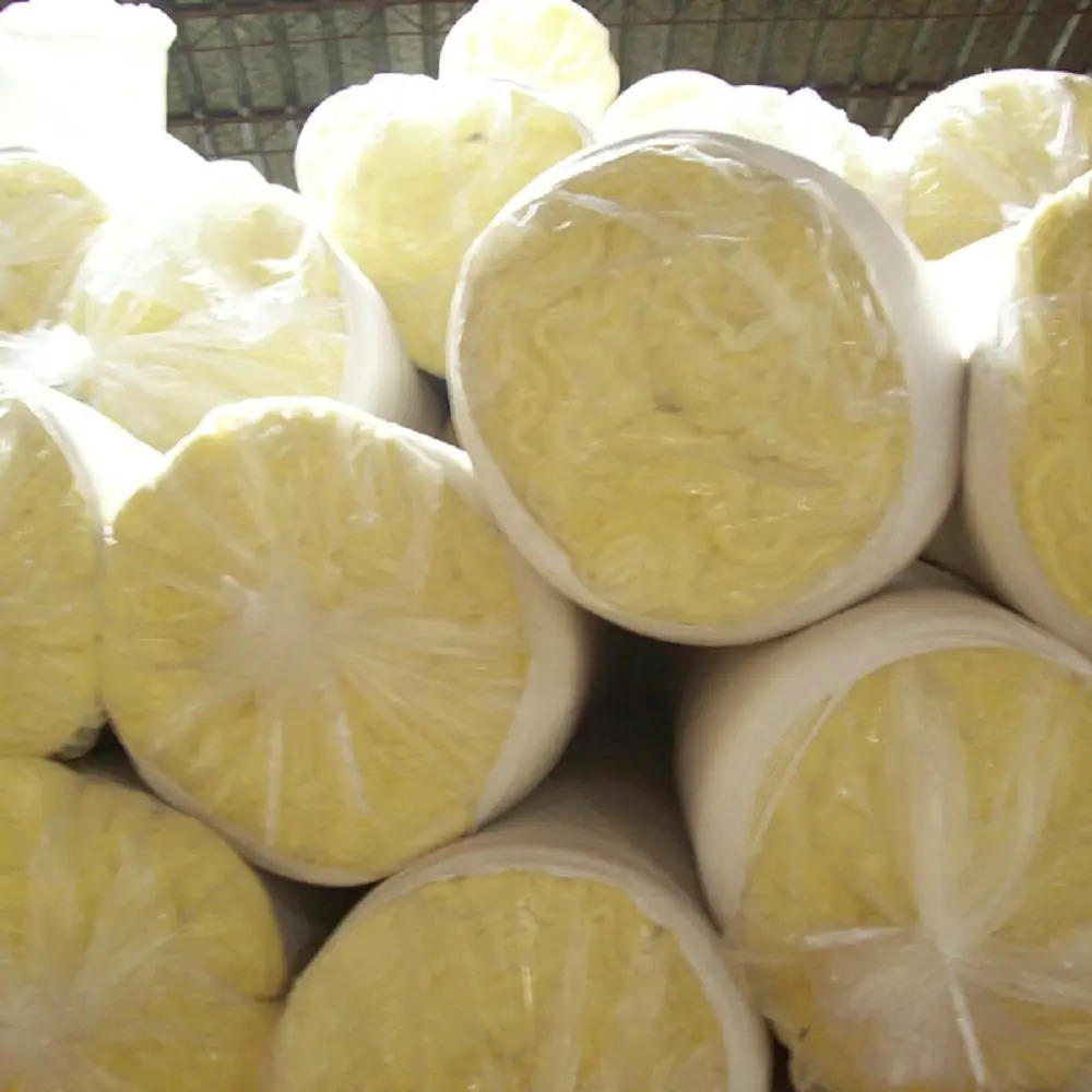 50mm Aluminum Foil Veneer Heat Insulation Materials Felt Fireproof Steel Structure