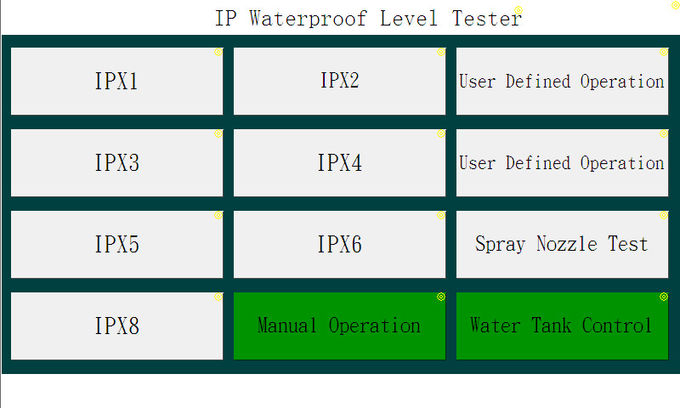 IEC60529 IP Code Degrees Ingress Protection IPX1 To IPX8 Test System 0