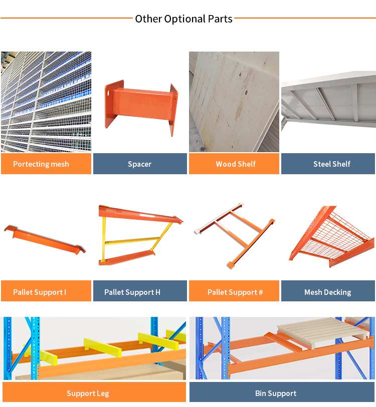 Sturdy Warehouse Pallet Rack with Rack Safety and Steel Construction Width 1000-3900mm
