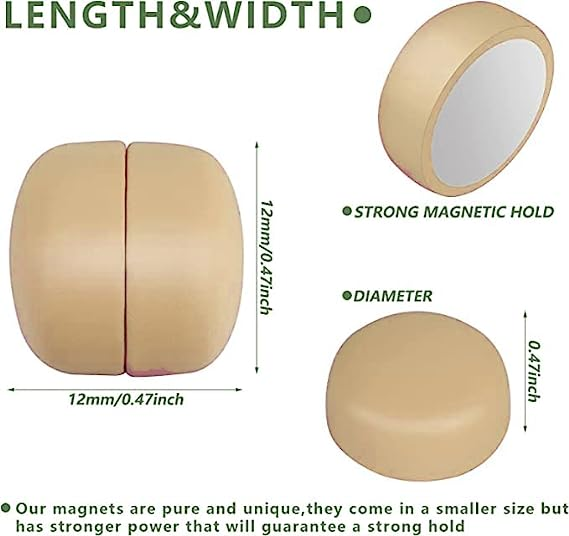 Strong No-Snag Hijab Magnet Pins Multi- Magnetic Pins Pot / Cup Shape Axial Orientation