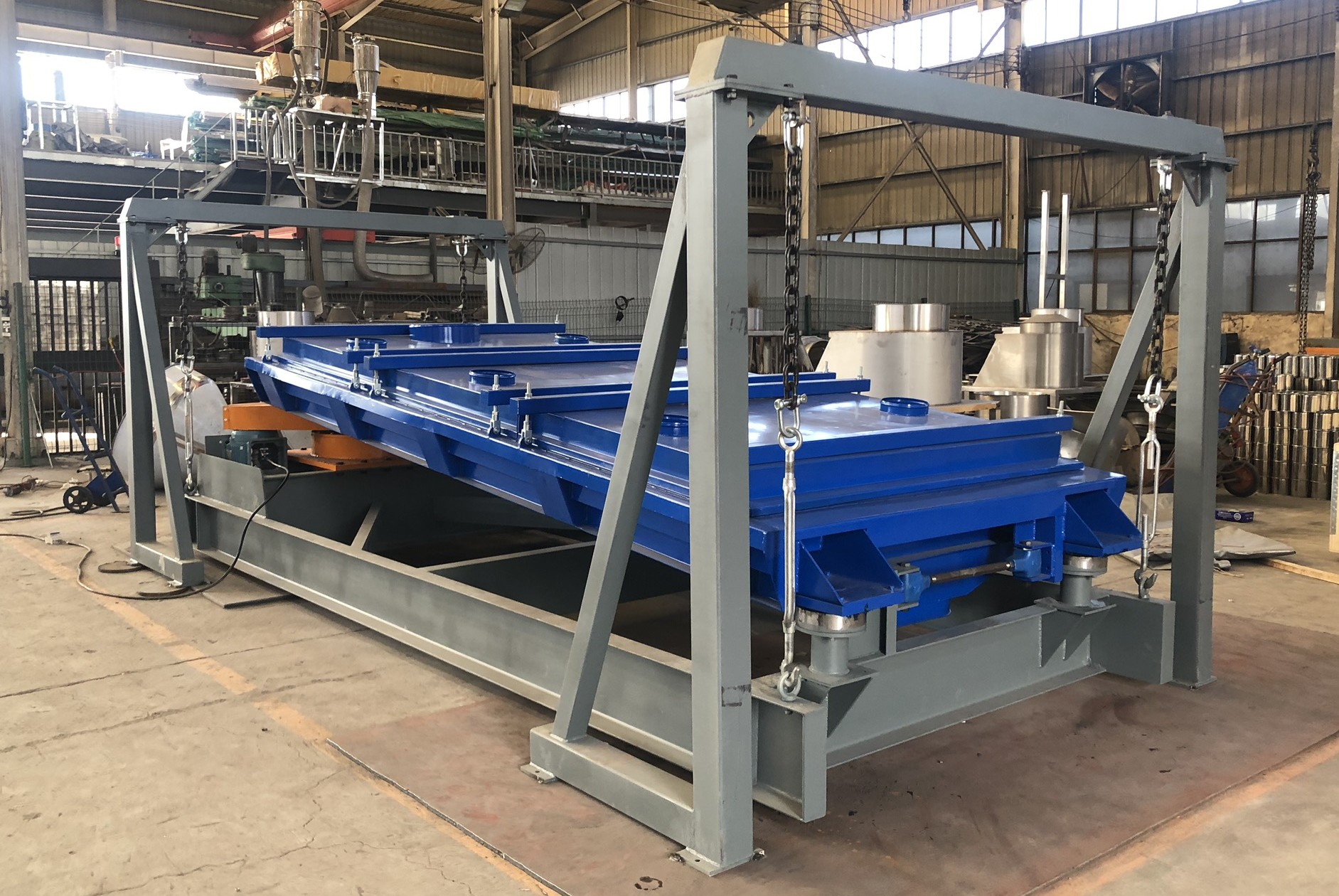 Big Output Multideck Rotex Type Gyratory Screening Machine For Salt / Sugar / Fertilizer