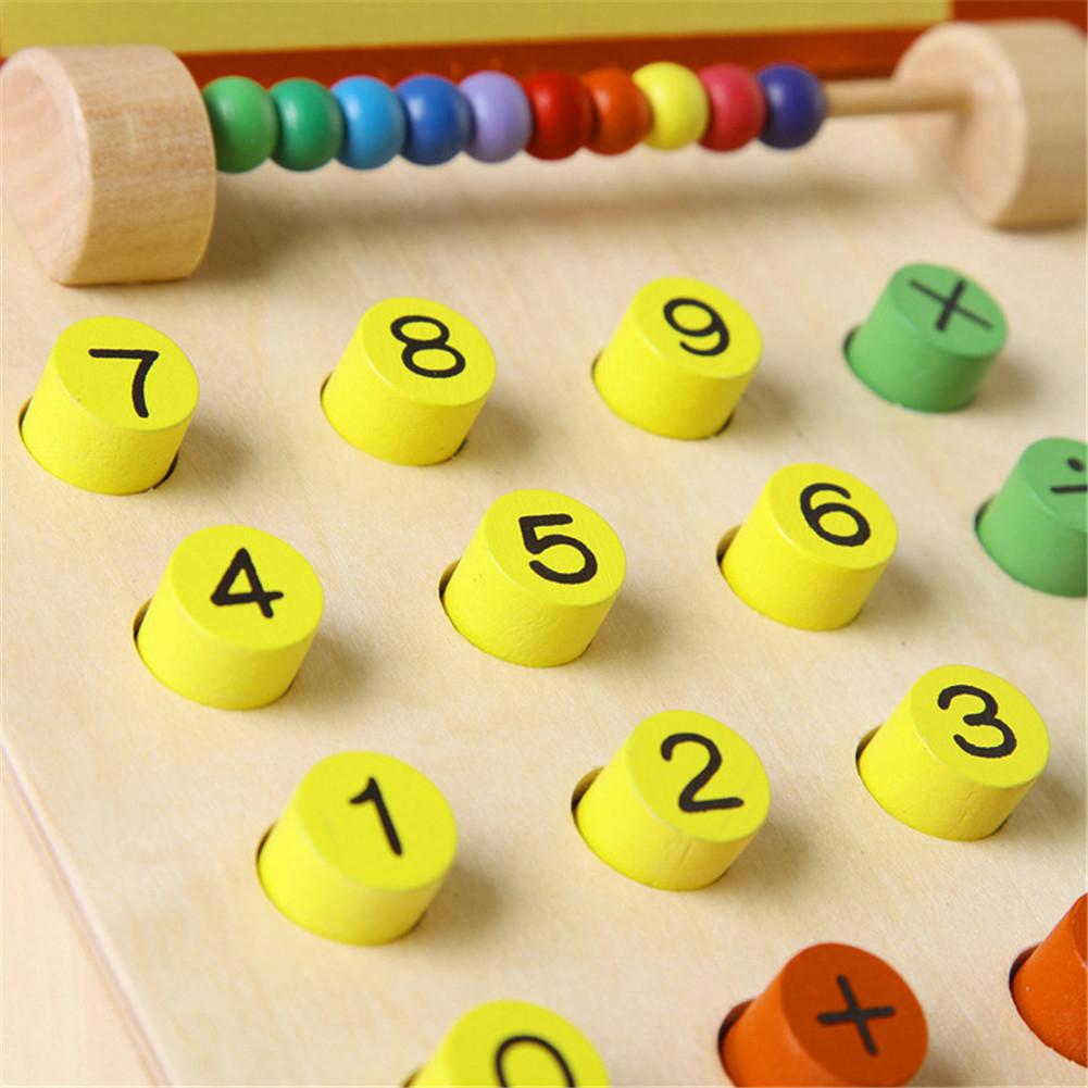 Children Wooden Simulation Cash Register Pretend Play Toys