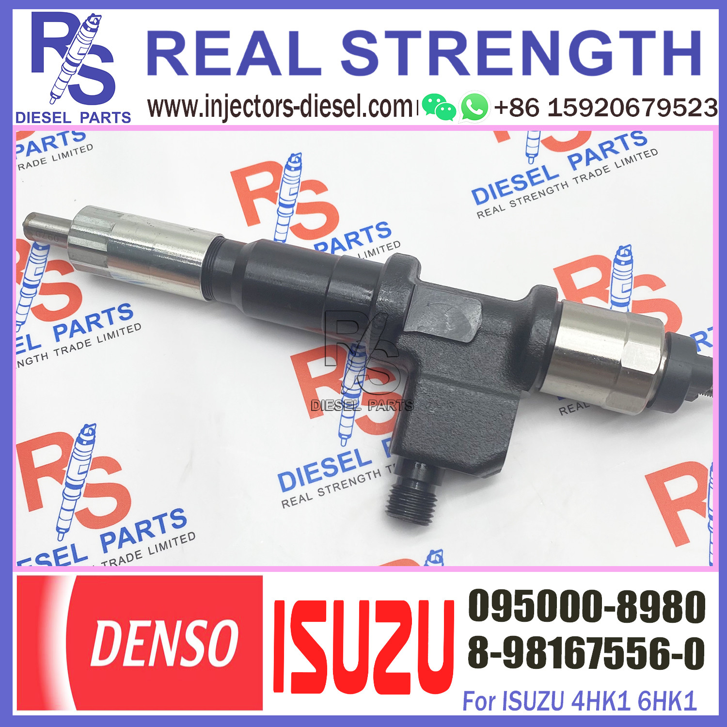 Diesel Fuel Common Rail Injector Replacement 095000-8980 8-98167556-2