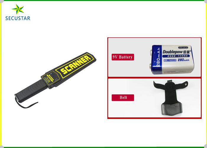 Small Pin Detection Portable Metal Detector ABS Rubber Material For Police Office