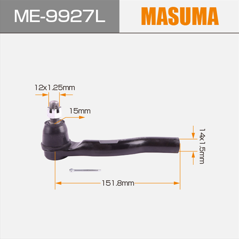 JAPANESE CAR ME-9927L MASUMA Ball Joint tie rod end for HONDA CR-V Position Left