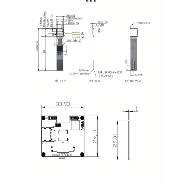 High Brightness Mini Oled Screen Type-C Monocular Display Solution 2000cd/M² High Contrast 0.32 inch 800*600 dots