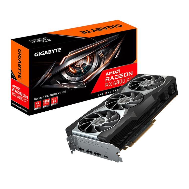 2360MHz Mining Rig Graphics Card , Radeon RX 6800 XT 16GB GDDR6